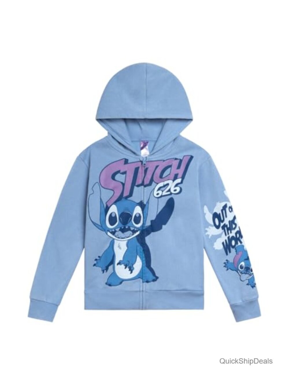 Disney Boys Fleece Zip-Up Hoodie Toddler Big Kid Standard Fit